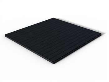 Castle Top Ebony Solid Composite Decking Kit (2.4m x 2.4m)