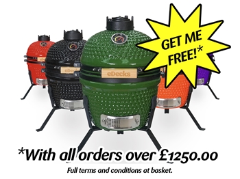 Kamado Maxi Ceramic Charcoal BBQ (Assorted Colours)