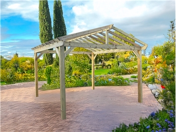 The Cotswold Heavy Duty Gazebo Frame (3600mm x 3600mm)